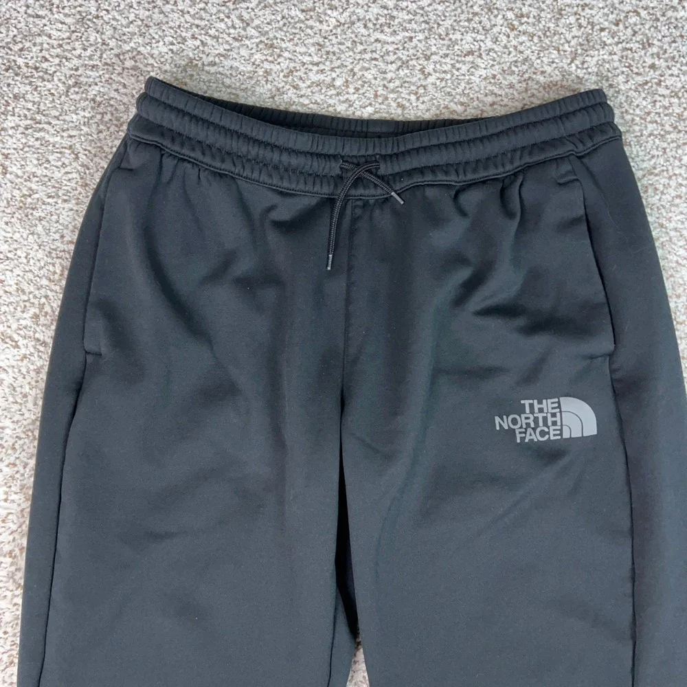 North Face Pants Mens Large Black Fleece Drawstring Athletic Joggers Hiking Gorp